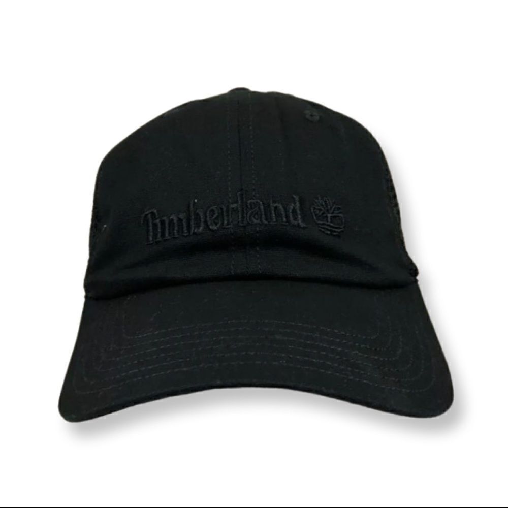 Timberland Baseball Cap Hat black New Trucker Mesh Adjustable snap back - Picture 1 of 11